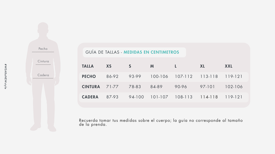 Guía de tallas
